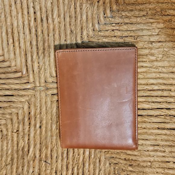 BOSCA Caddler Men's "Old Leather" Bifold Wallet w/Coin Pocket-Cognac-Vintage - Picture 2 of 12